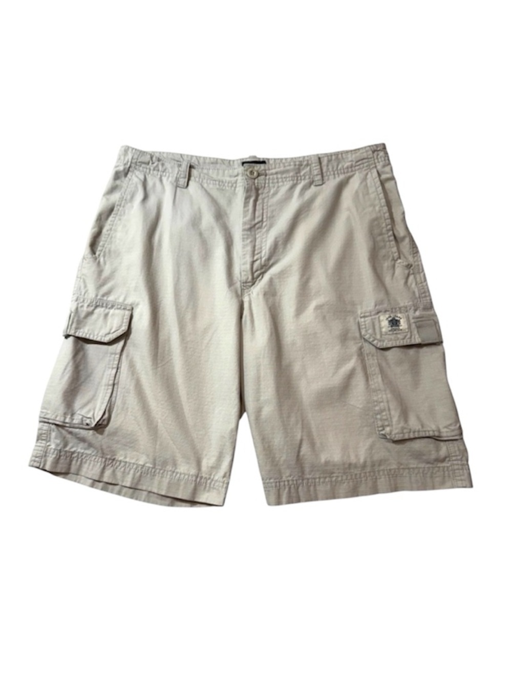 IZOD Men’s 34 Gray Ripstop Cargo Shorts Utility Y2K